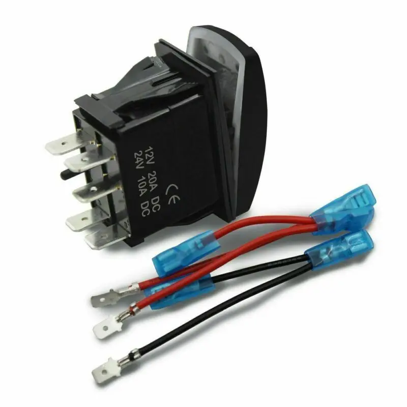 

5Pin клавишный переключатель DPDT ВКЛ-ВЫКЛ-ВКЛ. 2 светодиодный морской авто Универсальный зеленый 12В Dpdt клавишный переключатель Аксессуары для морской лодки яхты