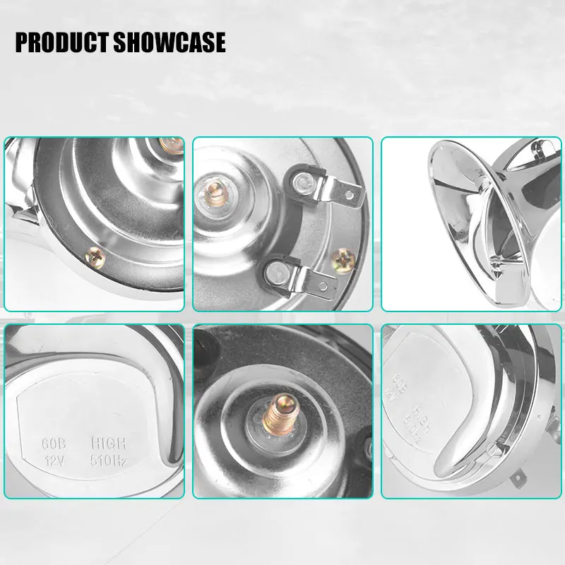 Пара 118DB хромированный мотоцикл громкий двухцветный Электрический улитка