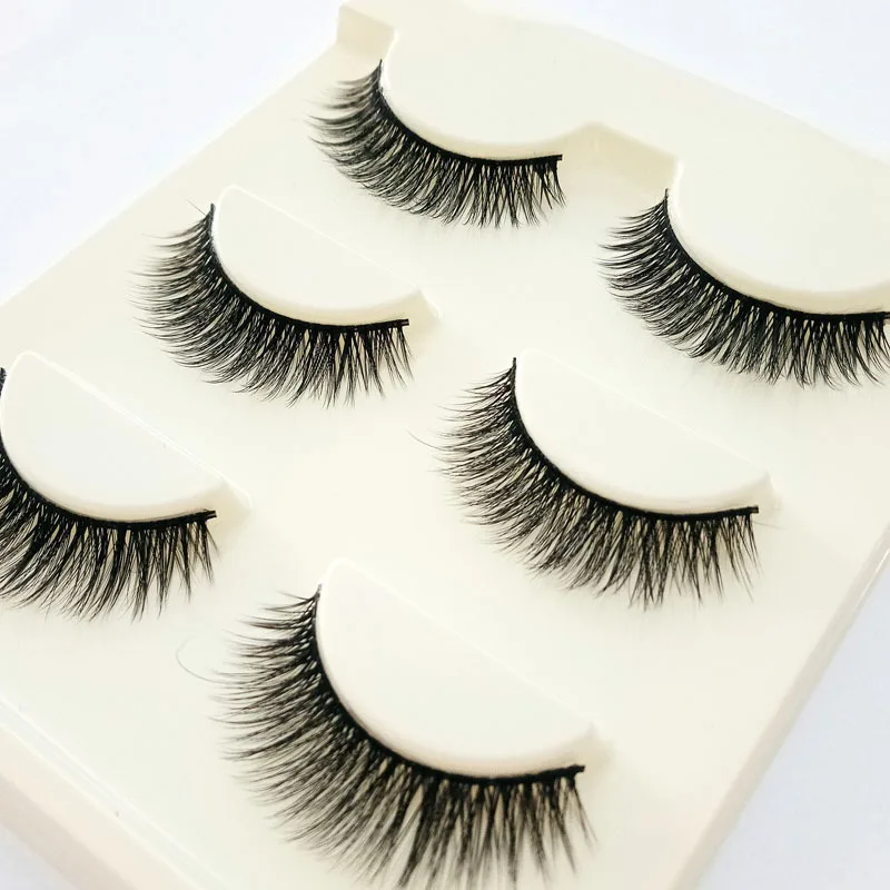 Удлиненные большие Объемные Накладные ресницы толстые натуральные накладные