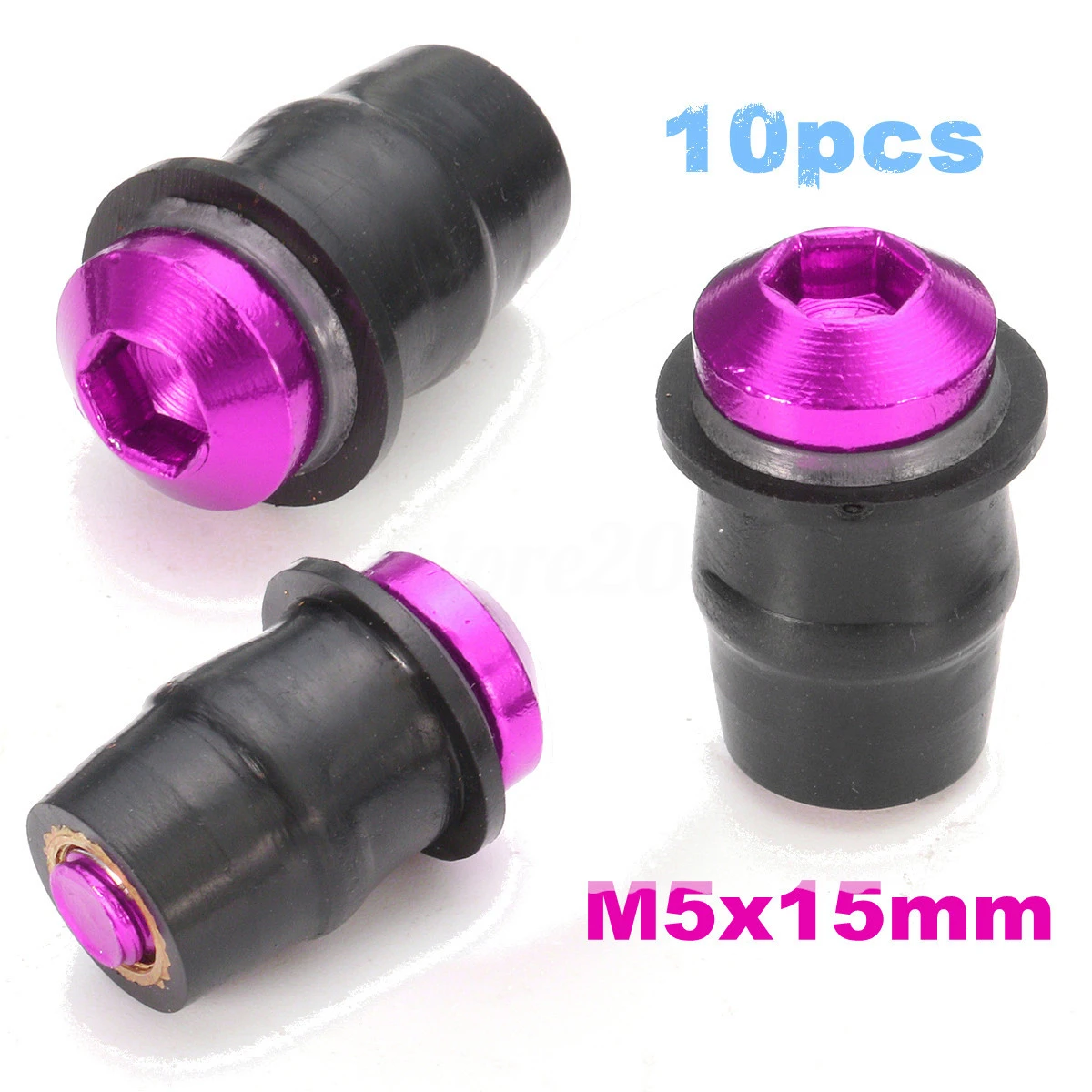 10 шт. мотоциклетные M5 15 мм метрические резиновые Скважинные гайки обтекатель