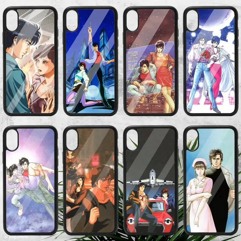 

City Hunter Comic Japan anime Phone Case PC for iPhone 11 12 pro XS MAX 8 7 6 6S Plus X 5S SE 2020 XR