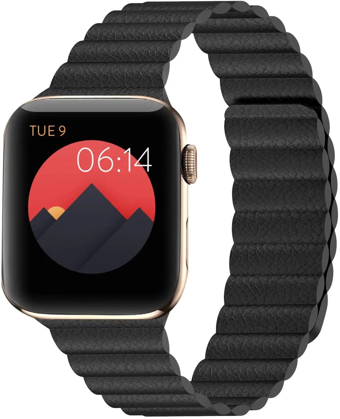 Ремешок кожаный для Apple Watch band 44 мм 40 38 42 магнитный браслет iWatch 5 4 3 2 SE 6 7 | Наручные