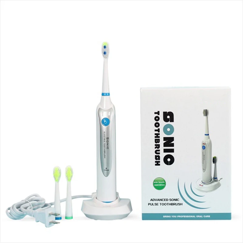 Enlarge Electric Toothbrush Sonic Adult IPX7 Waterproof Quick Charge Delivers 3 Brush HeadsEfficient Cleaning Trips SonicToothbrush 8100