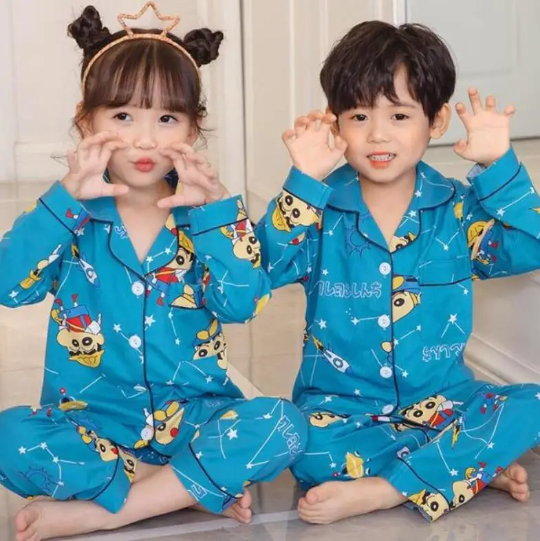 Новинка детский пижамный комплект комплекты одежды для девочек весенне-Осенняя