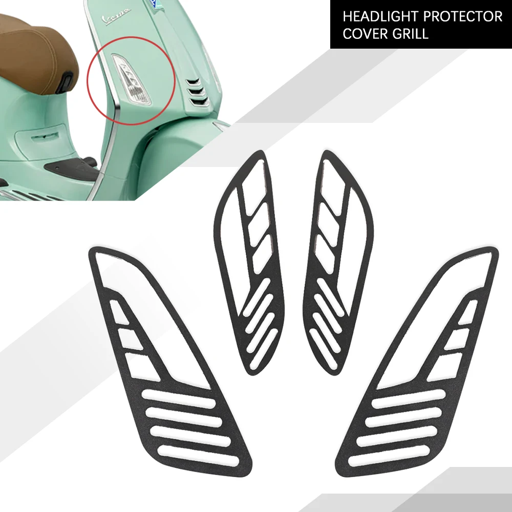 

Headlight Protector cover grill Motorcycle Protective Cover Parts FOR VE SPA SPRINT PRIMAVERA 150 2015 2016 2017 2018 ALL YEARS