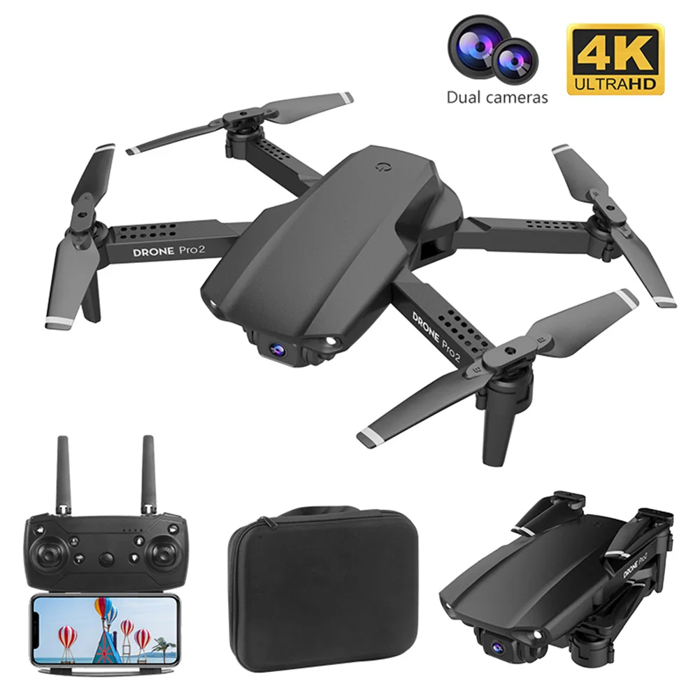 Квадрокоптер E99 Pro складной 4K 1080P 720P HD широкий угол обзора wifi|Радиоуправляемые