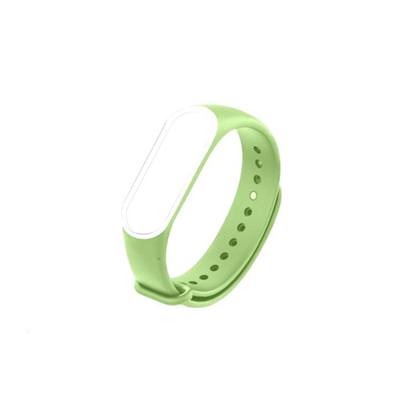 4 Аксессуары для mi Группа 4 для Xiaomi mi Band 3 ТПУ Напульсники сменный ремешок для браслет millet 3/4 саржа Двухцветная - Цвет: 4