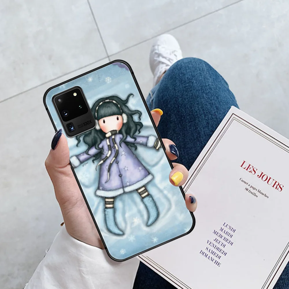 

Cartoon Cute Santoro Gorjuss Girl Phone Case Cover Hull For Samsung Galaxy S 6 7 8 9 10 e 20 Edge Uitra Note 8 9 10 Plus black