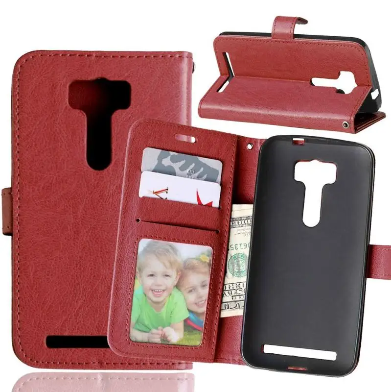 

Case Back Cover Casing Leather Wallet Magnet Phone Casesfor Asus ZenFone 2 Laser ZE500KL ZE550KL ZE500CL C ZC451CG Go ZC500TG
