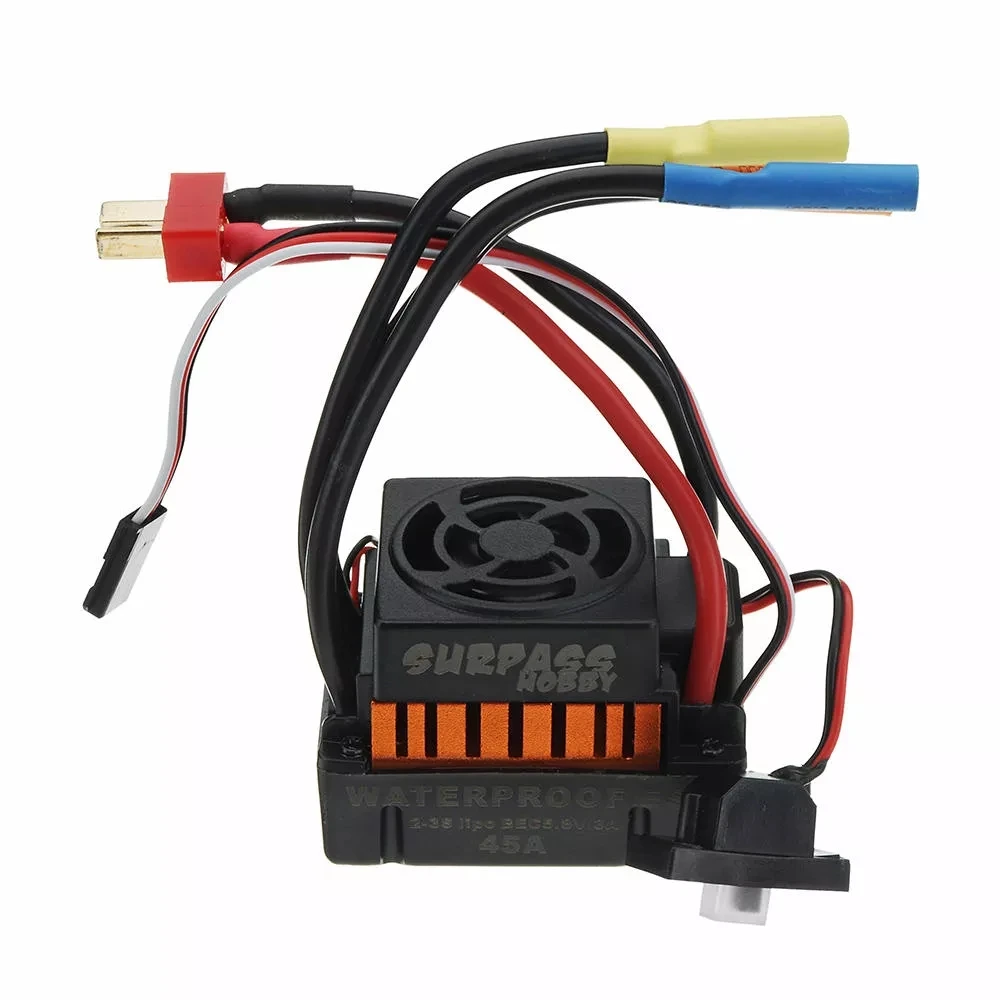 

New style Surpass Hobby Waterproof 3650 3100KV Brushless Motor +45A ESC Combo Set for 1/10 Rc Car Parts