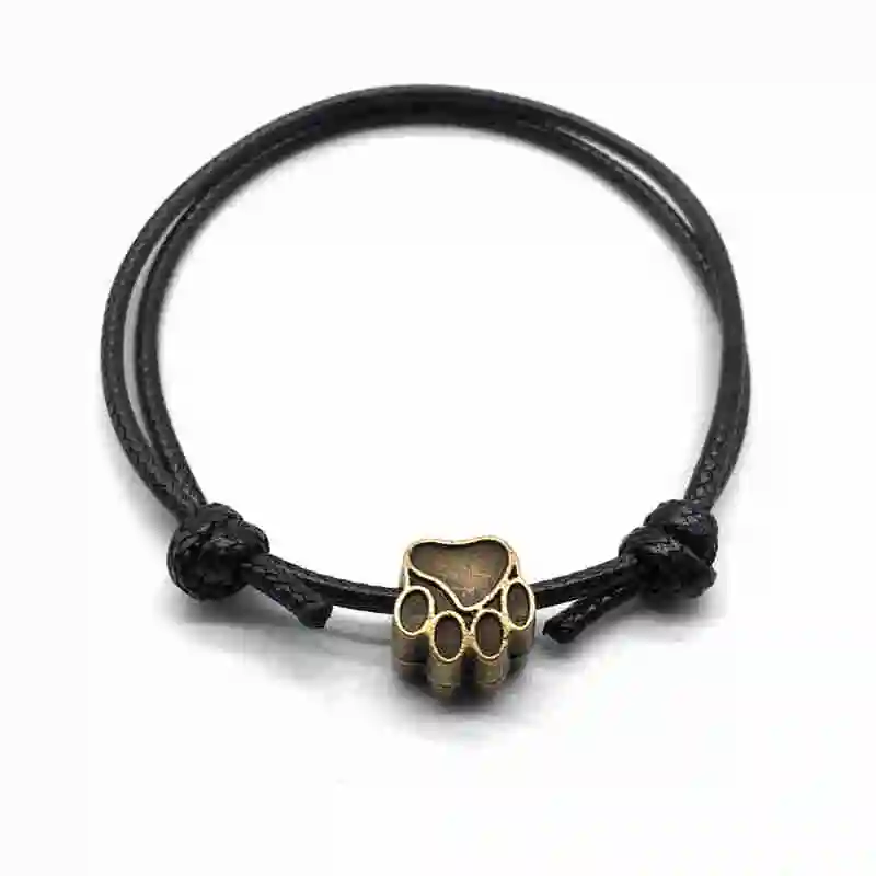 Браслет с принтом лап для домашних животных браслет на веревке собак кошек