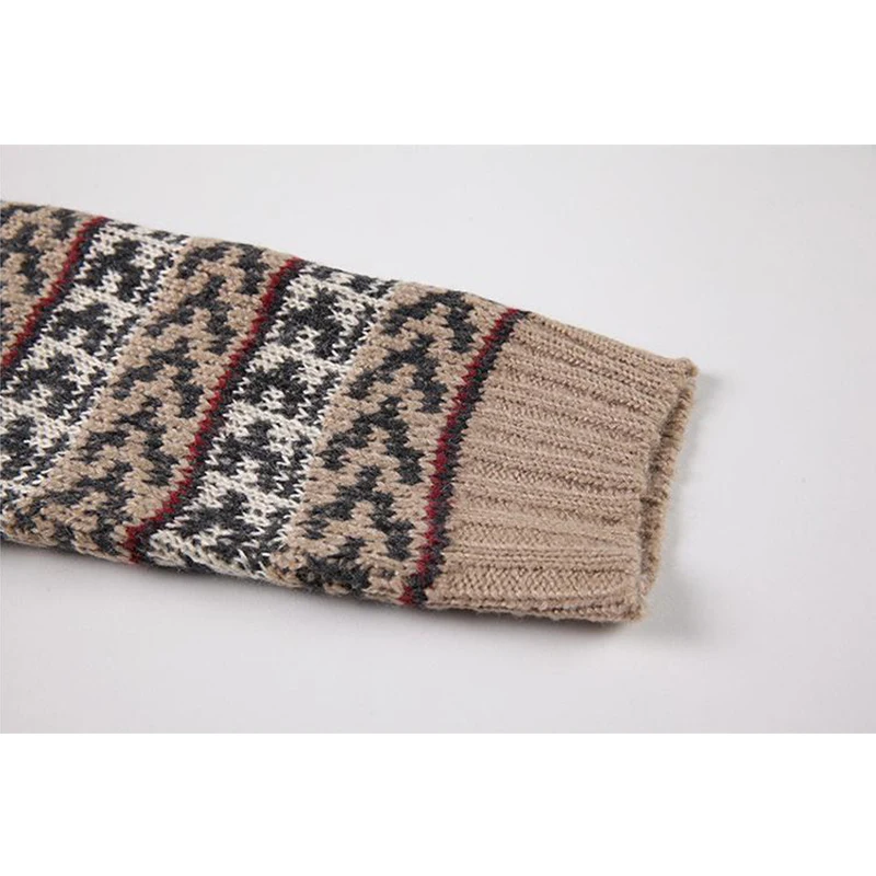 Женский винтажный свитер в полоску элегантный вязаный Свитер оверсайз с длинным