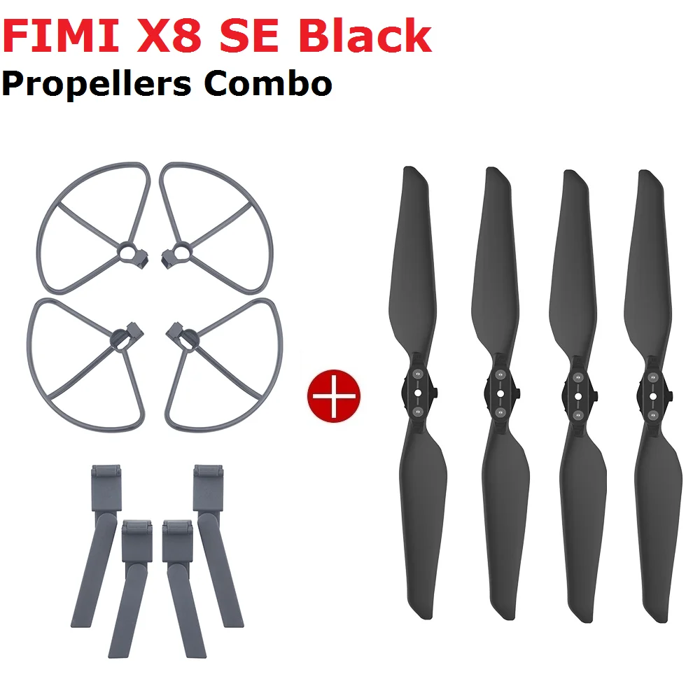 4 шт. оригинальные черные пропеллеры FIMI X8 SE для дрона с дистанционным управлением