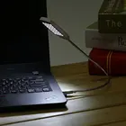 Сверхъяркая Настольная лампа Свет для ноутбука, 28 светодиодный, гибкая компьютерная лампа, портативная настольная лампа для чтения, универсальные компьютерные аксессуары