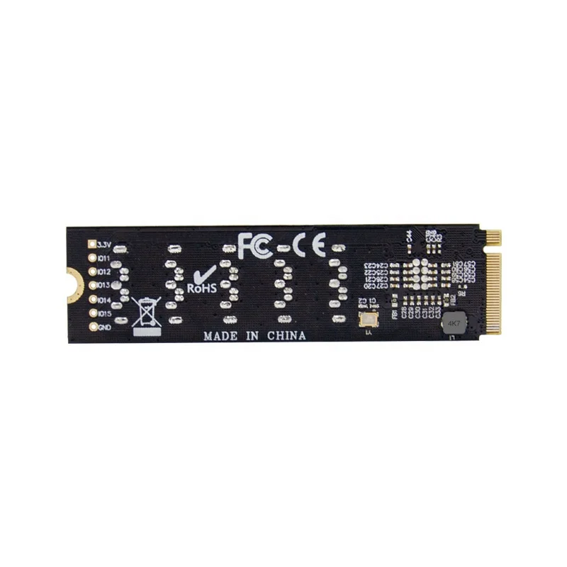 адаптер pcie x2 m 2 key m на 5 портов sata 30 карт