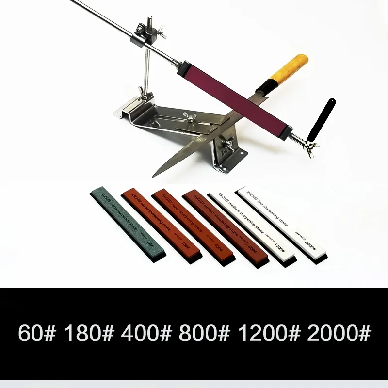 ruixin pro multi grit 60-10000 sharpening system knife sharpening stone sharpener whetstone fine coarse grind - Цвет: machine 6 stones-A