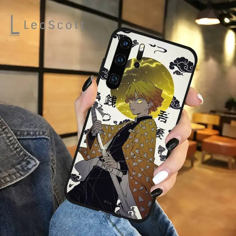 

Demon Slayer Agatsuma Zenitsu Phone Case For Huawei honor Mate P 9 10 20 30 40 Pro 10i 7 8 a x Lite nova 5t