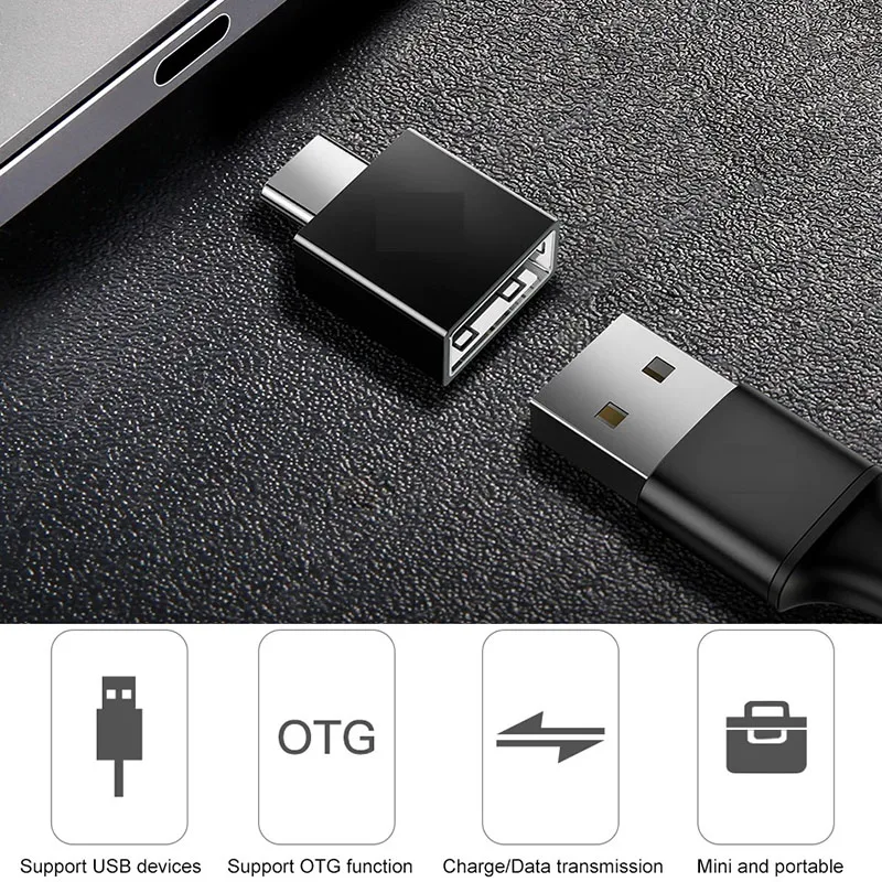 Адаптер USB C OTG для Macbook Pro Xiaomi mi 10 адаптер с 3 0 на Type мини-USB конвертер кабеля |