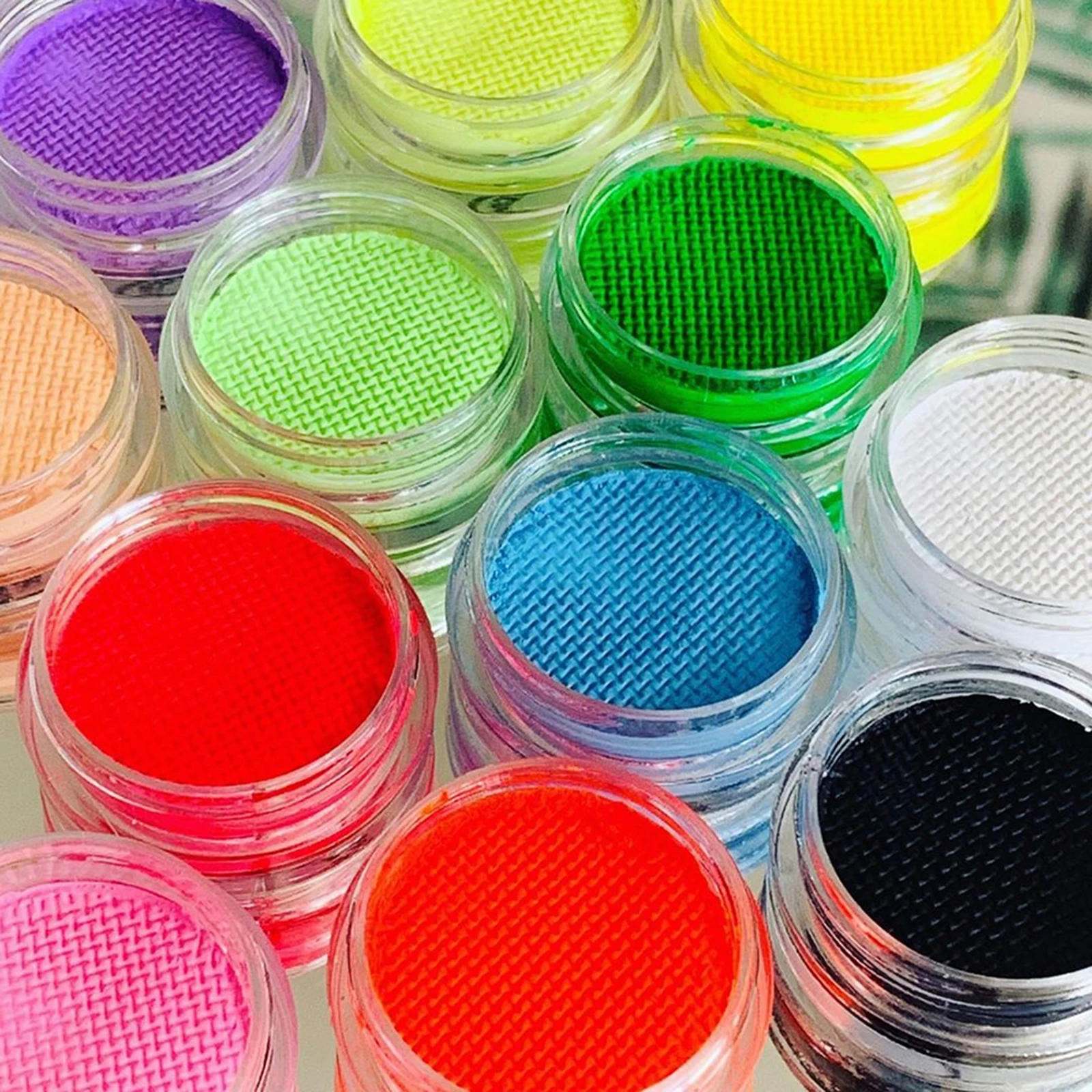 Неоновая подводка для глаз активируемая водой Радужный цвет Аква УФ светящаяся