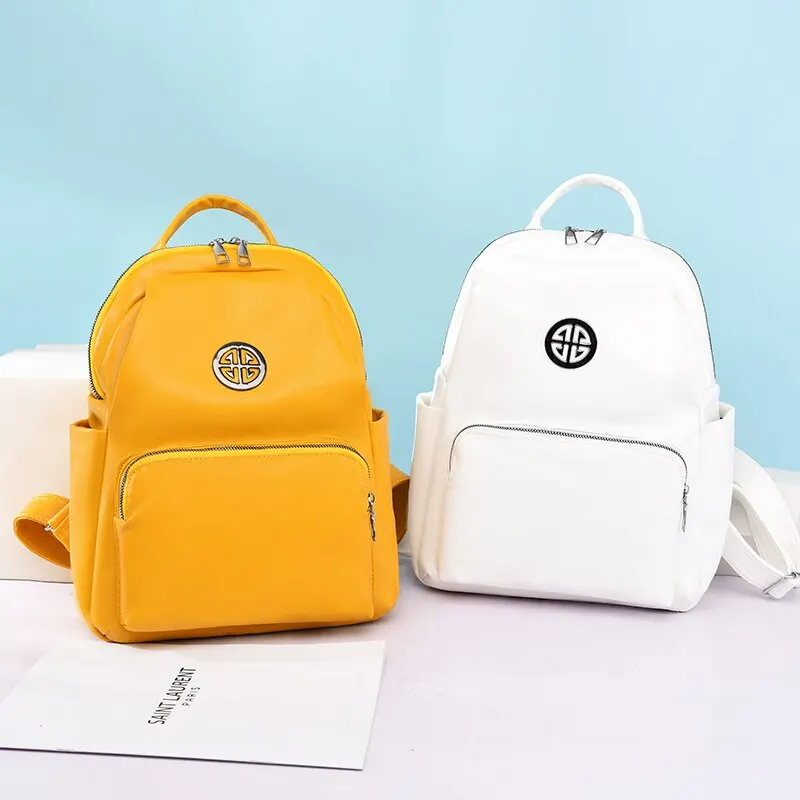 Водонепроницаемый рюкзак для ноутбука женский модный женщин и мужчин однотонные