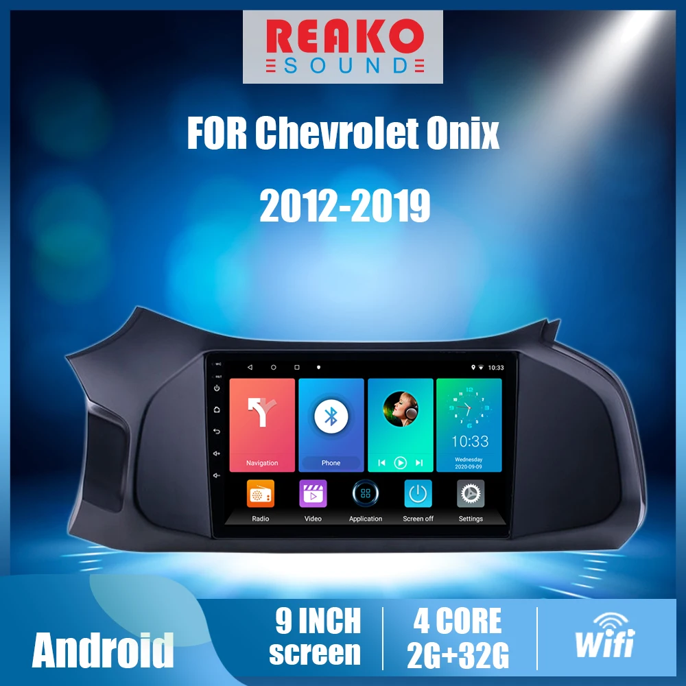 

REAKOSOUND For Chevrolet Onix Car Radio 2012-2019 Android 2Din Touch Screen GPS Navigation Multimedia Player Head Unit Stereo