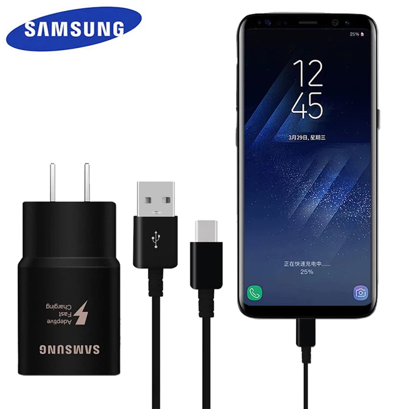 USB адаптер для быстрой зарядки Samsung 9 В/1 67 А galaxy s6 s7 edge s8 s9 s10 plus note 4 5 8 10 j3 j5 j7 a3 a5
