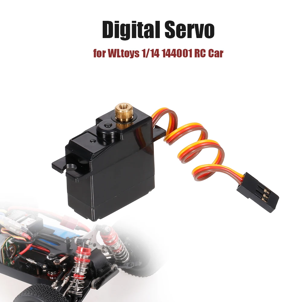 Для WLtoy 1/14 144001 RC автомобиля цифровой сервопривод металла шестерни сервопривода