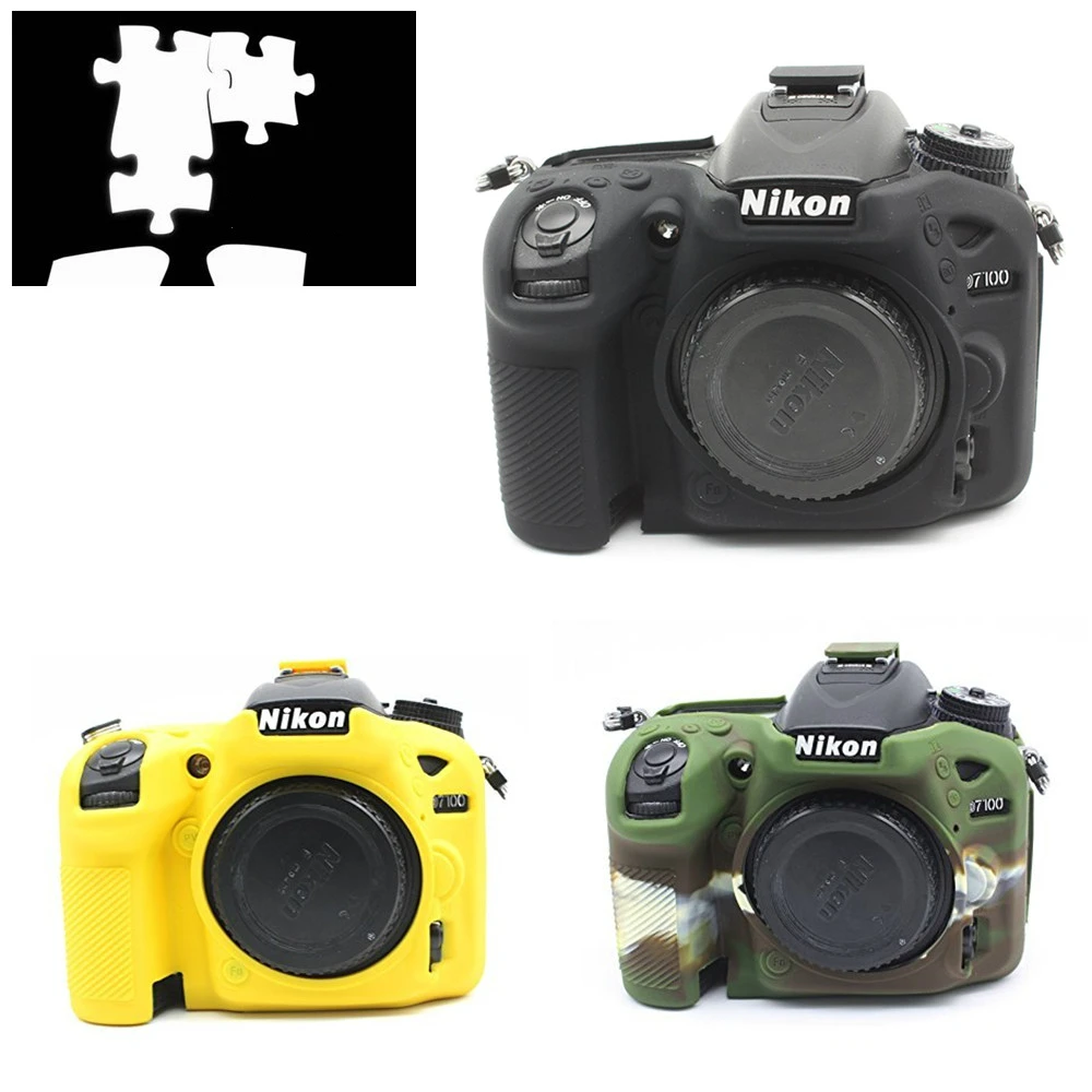 Силиконовая кожа брони чехол средства ухода за кожей Обложка протектор для Nikon