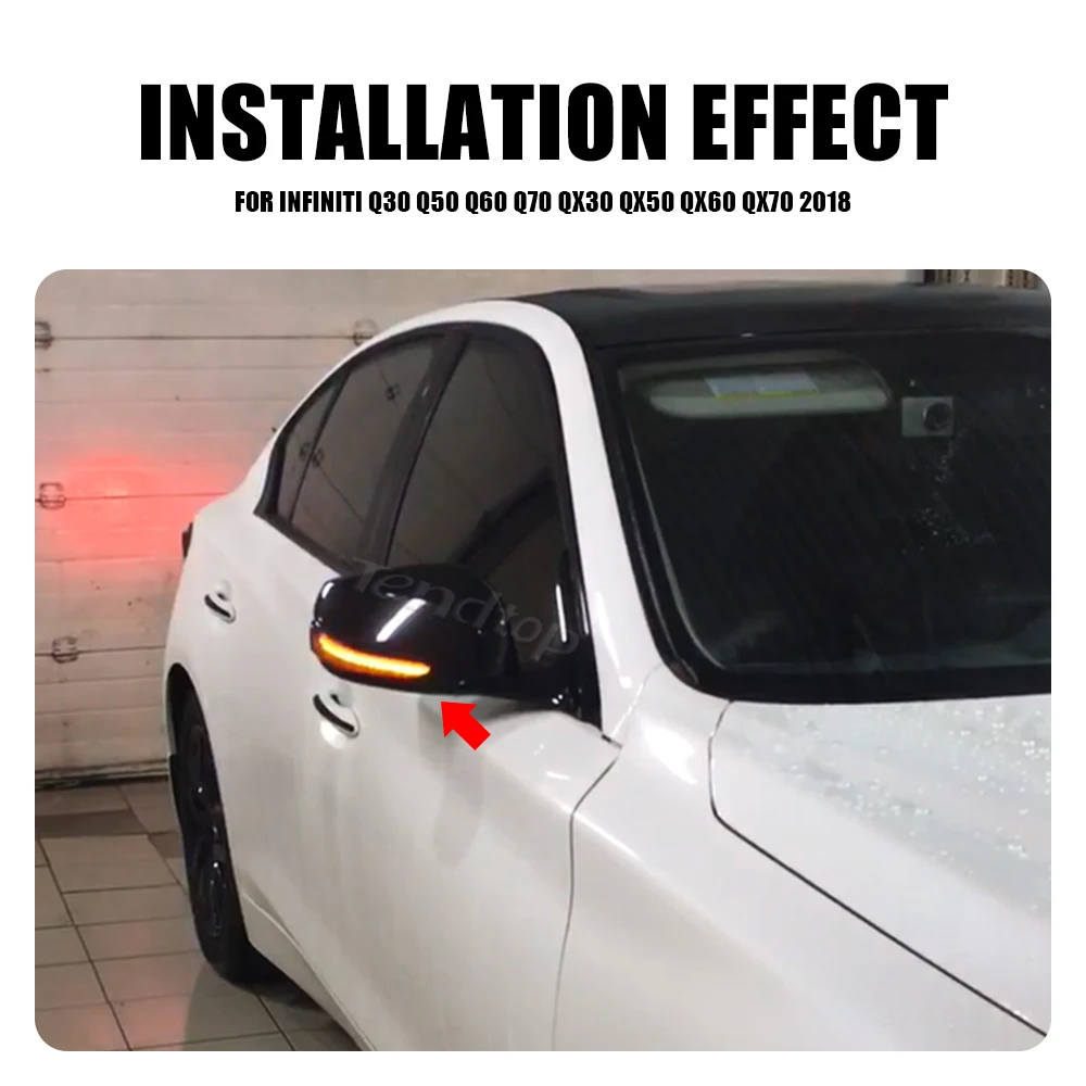 

Dynamic LED Streamer Turn Signal Light Sequential Blinker Lamp Car Styling For Infiniti Q30 Q50 Q60 Q70 QX30 QX50 QX60 QX70 2018