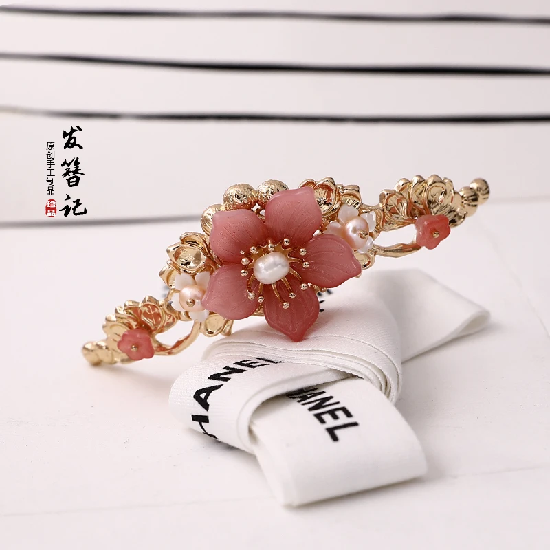 Китайская шпилька для волос корона Хрустальный цветок костюм ханьфу повязка на