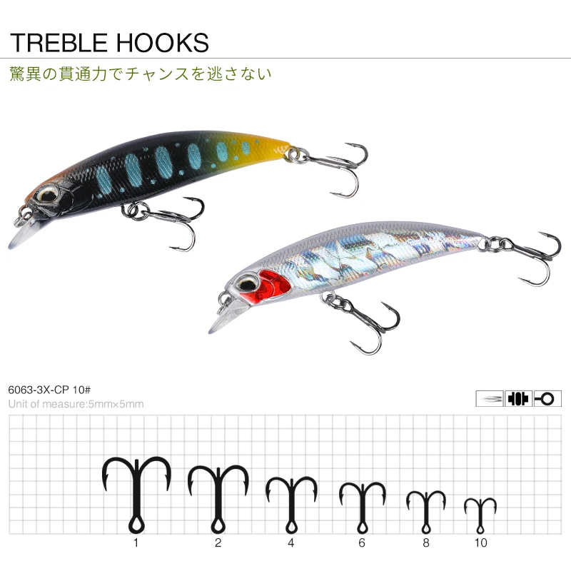 TSURINOYA New Fishing Lures Sinking Minnow 60S DW67 60mm 6.1g Bass Pike Mini Minnow Crank Wobbler Model Crank Hard Baits model