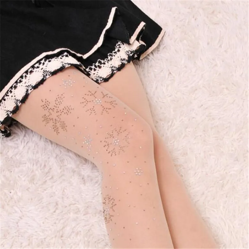 LJCUIYAO женские сексуальные чулки колготки Стразы сетчатые ажурные