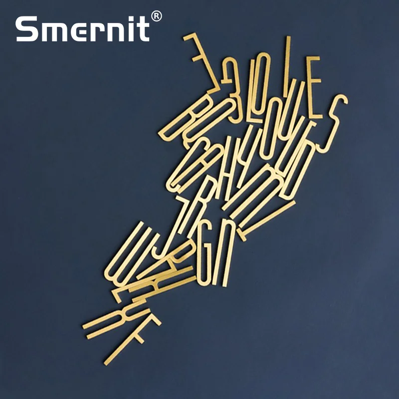 7 см A Z латунный номер для дома дверная табличка отеля адресная буква цифровые