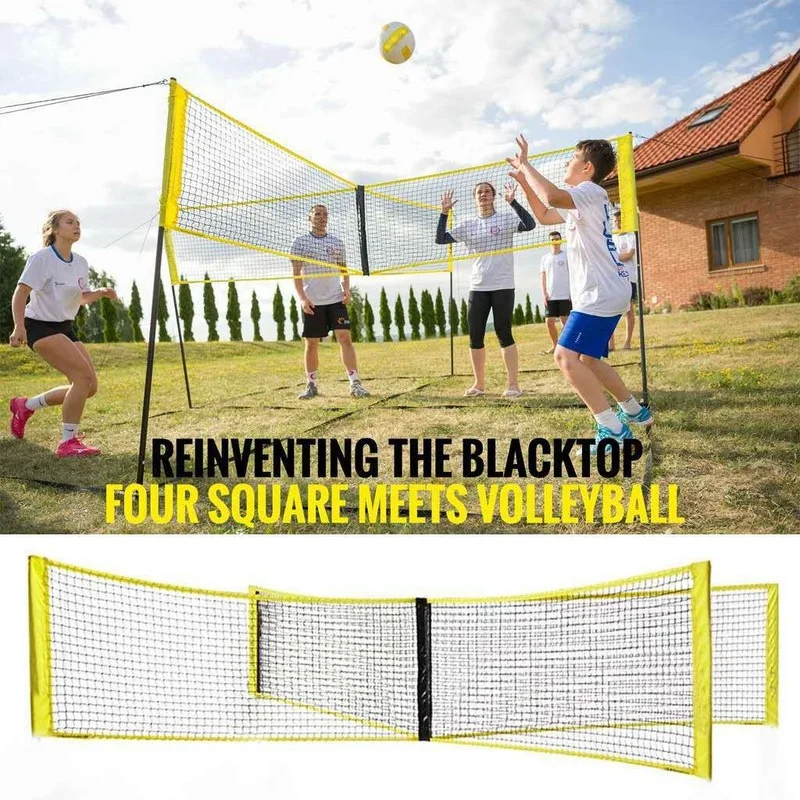 Outdoor Sports Multiplayer Team Sports Volleyball Net All Sides Cross Air Volleyball Net Portable Beach Volleyball Net