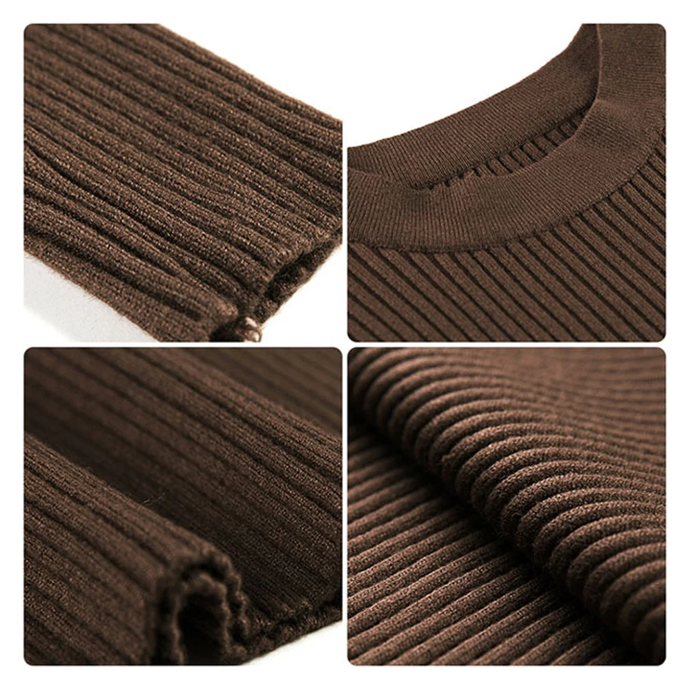 Женское Повседневное трикотажное платье свитер с длинным рукавом асимметричным