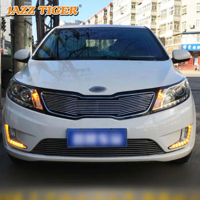 Джаз Тигр комплект из 2 предметов желтый указатель поворота Функция 12В дневные