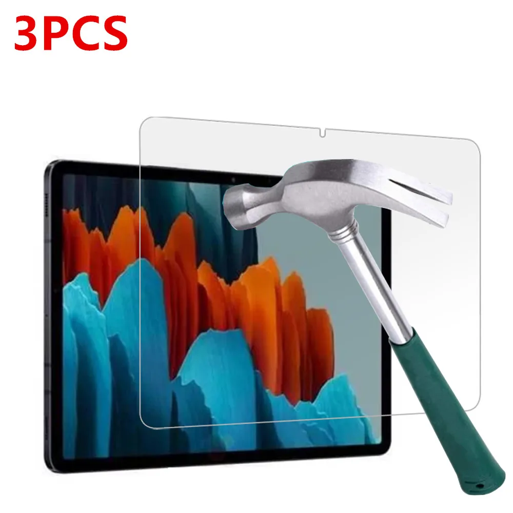 

3 packs Tempered glass film screen protector for Samsung galaxy tab S7 11 inch SM-T870 SM-T875 S7+ Plus 12.4 inch SM-T970 T975