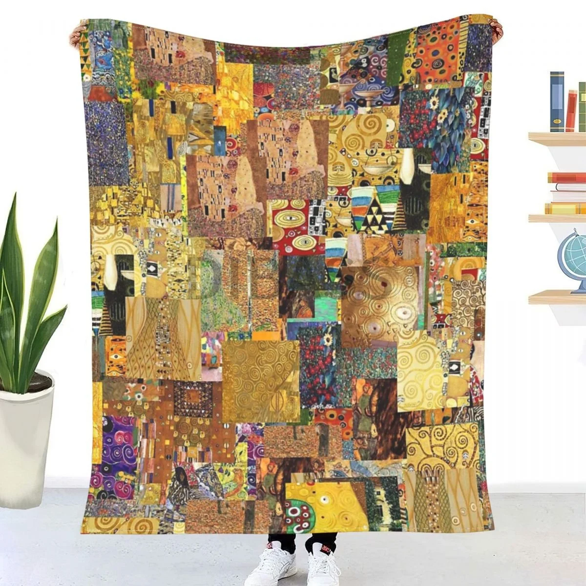 

Gustav Klimt Comforter 3D Printed Flannel Throw Blanket