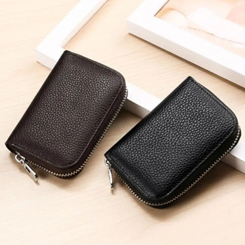 Модный креативный многокарточный кожаный бумажник с защитой от кражи мужской