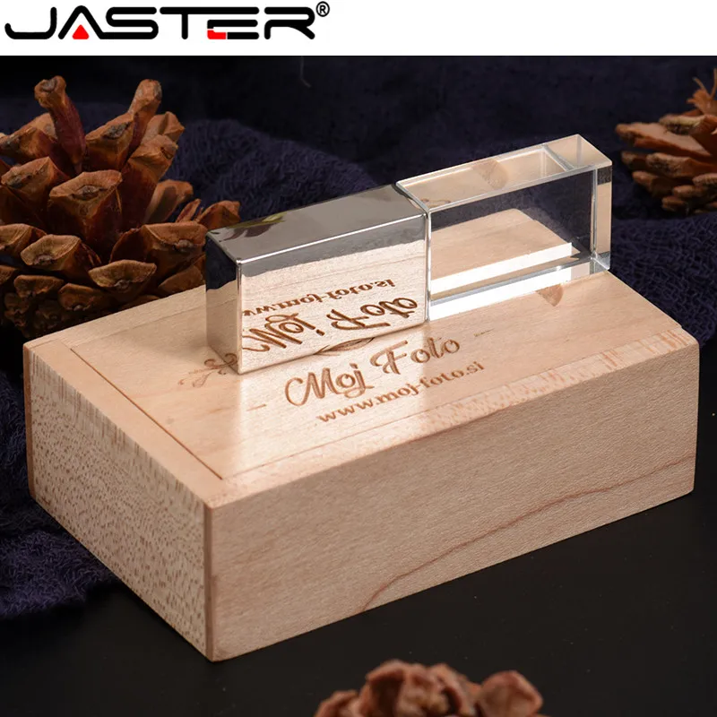 USB-флеш-накопитель JASTER 4-64 Гб в деревянной коробке | Компьютеры и офис