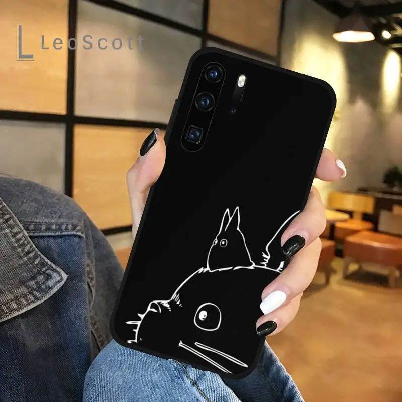 

Cartoon Studio Ghibli Totoro Phone Case For Huawei honor Mate P 9 10 20 30 40 Pro 10i 7 8 a x Lite nova 5t