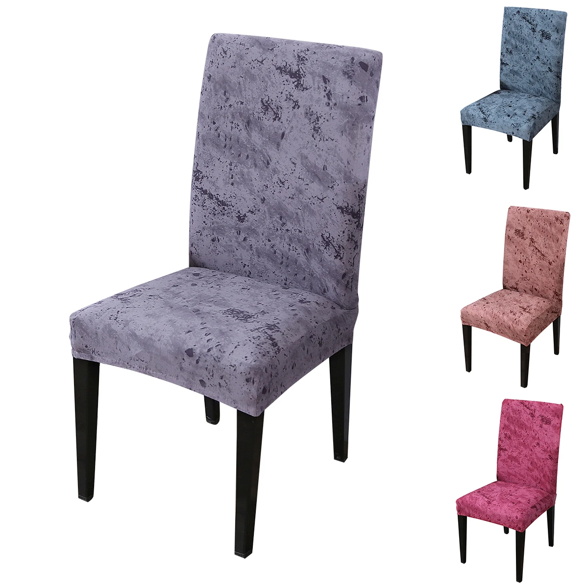 Spandex Stretch Wedding Banquet Chair Cover Home textiles Party Decor Dining Room ink printing Seat 1/2/4/6/8/10 Pcs D20 | Дом и сад