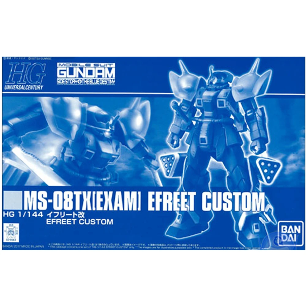 

Original BANDAI Gundam PB Limit HGUC 1/144 MS-08TX[EXAM] Efreet Custom Mobile Suit Gunpla Modificatie Speelgoed Gift 62920