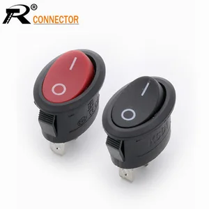 KCD1 Electric Kettle Power Rocker Round Rocker Switch with Lights ON-OFF/ON-OFF-ON 2/3pin 6A/250V 10A/125V AC