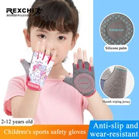 childrens cycling gloves safe cycling pulley sports handguard printing cartoon non slip shock absorption wear resistant gloves
