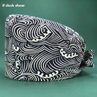 Медицинский колпак с принтом хирургические головные уборы, для мужчин и женщин, медицинская медсестра, операционная, колпак s, колпак для ветеринара шапочка для операционной, медицинская шапочка, 100% хлопок