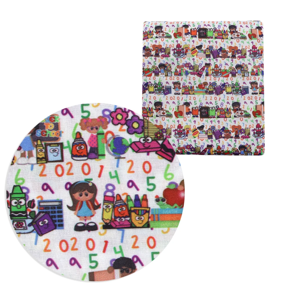 David accessories Снова в школу полиэфирная хлопчатобумажная ткань для тканей детский