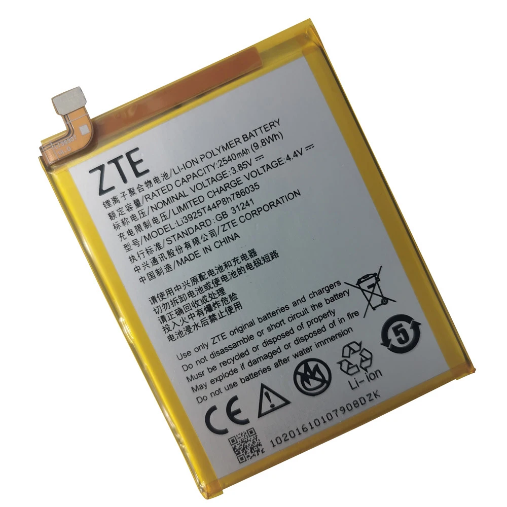 Аккумулятор Li3925T44P8h786035 2540 мАч для ZTE Blade V7 Z10 BA910 A910 A512 Xiaoxian 4 BV0701 аккумуляторы +