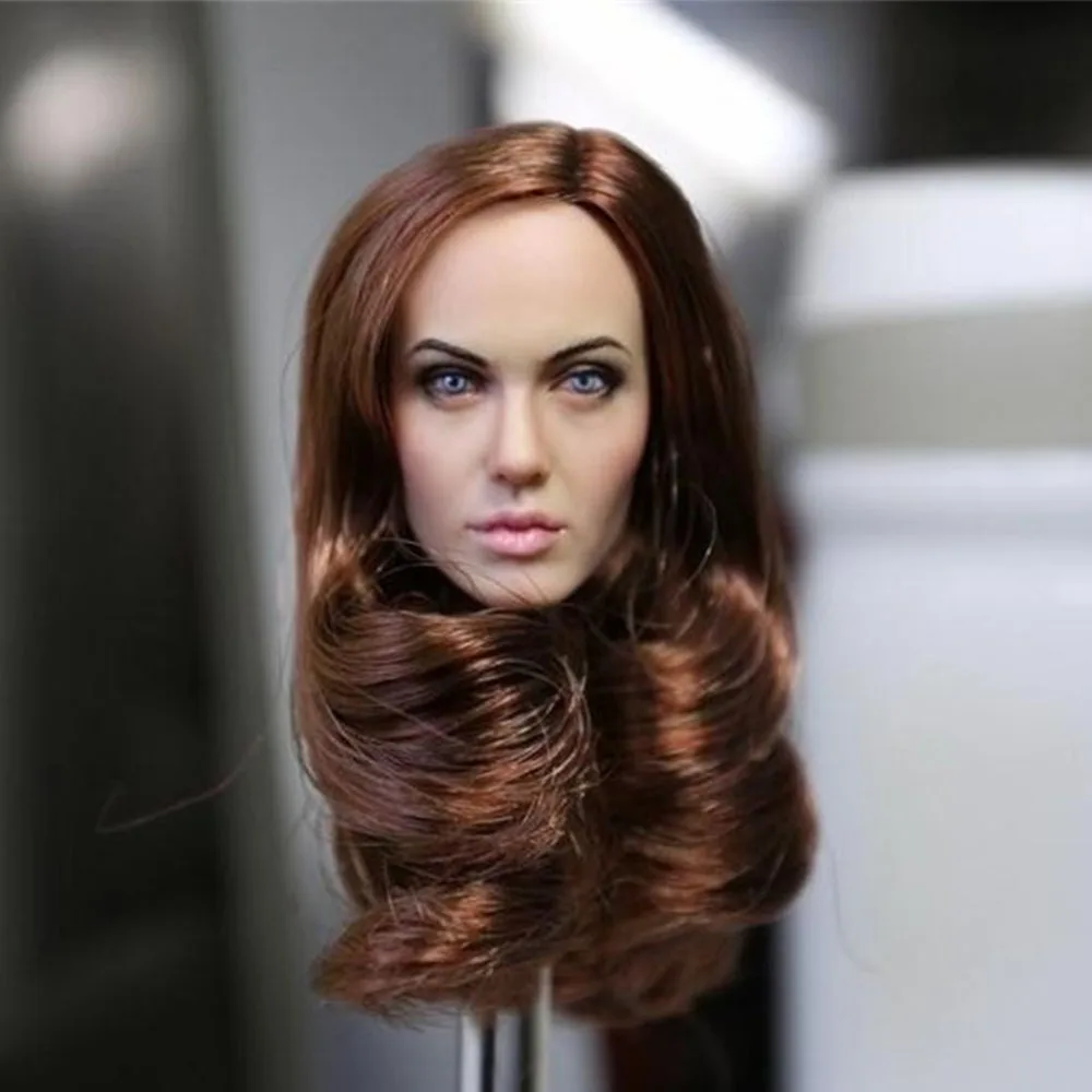 

1/6 Angelina Jolie Head Sculpt Fit 12" HT CGL T-10 Female Suntan Color Action Figure Doll