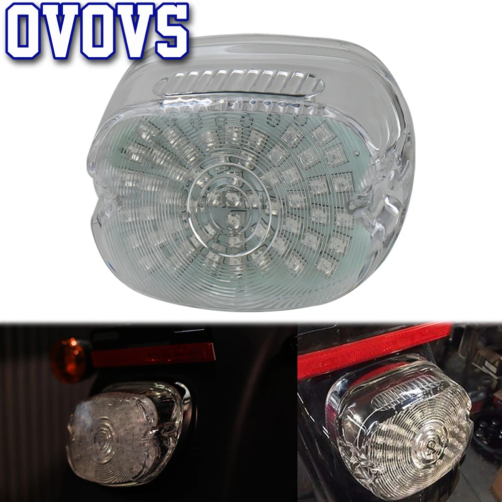 Светодиодная задняя фара Прозрачная с тормозным сигналом поворота для Harley Sportster